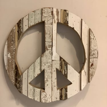 Reclaimed Wood Peace Sign