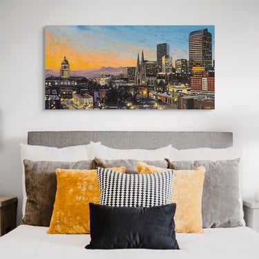 Denver Sunset Giclée Canvas