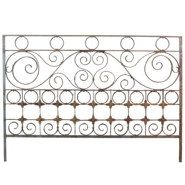 Antique 53.25 in. Wrought Iron Transom