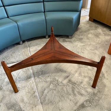 Danish Rosewood Coffee Table Base &amp; Glass by Sven Ellekaer