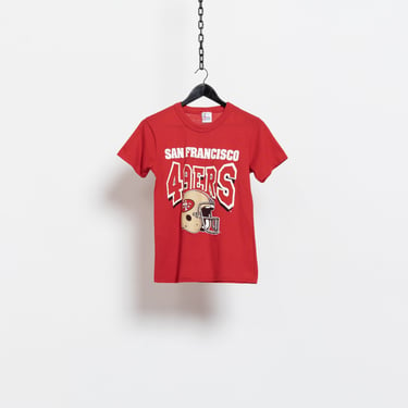 SAN FRANCISCO 49ERS Football T-Shirt red vintage sportswear Graphic Tees / Small Xs 