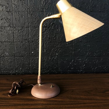 Midcentury Metal & Fiberglass Desk Lamp