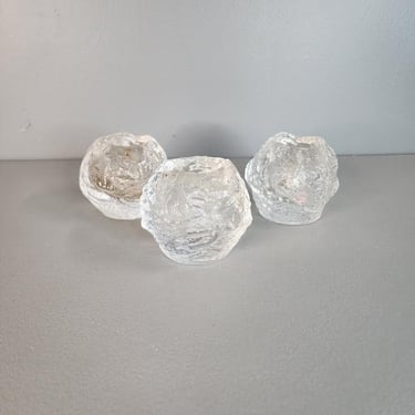 One Kosta Boda Snowball Candle Holder Multiples Available 
