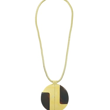 Lanvin Logo Pendant Necklace