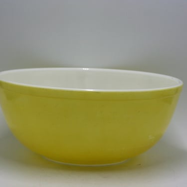 vintage Pyrex Primary Yellow Bowl # 404 