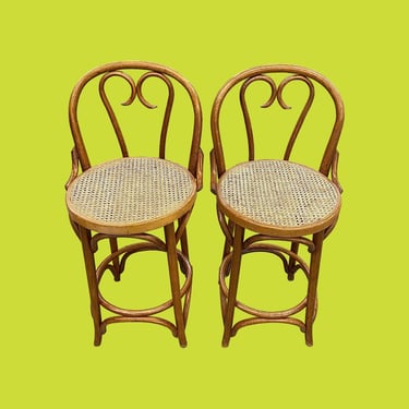 LOCAL PICKUP ONLY ———— Vintage Thonet Bentwood Bar Chairs 