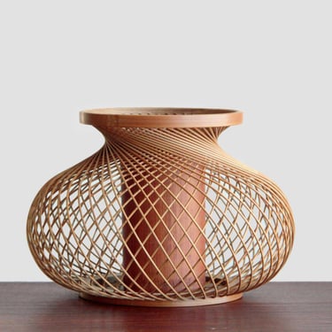 Suruga Bamboo Craft | Japanese Flower Basket | Hanaire Vase 