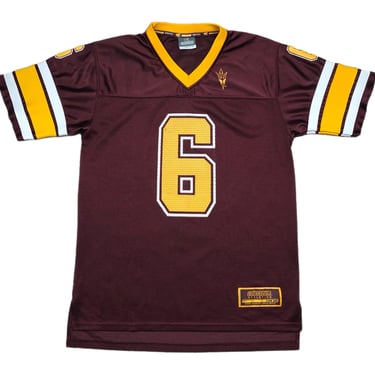Vintage 90s/Y2K Colosseum Arizona State University Sun Devils Mesh Football Jersey Size Youth XL/Adult Medium 