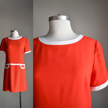 Red 1990s Does the 1960s Mod Dress 