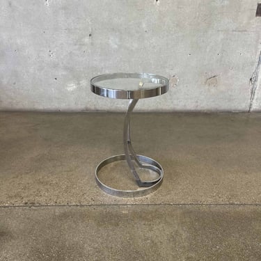 Mid Century Chrome Side Table