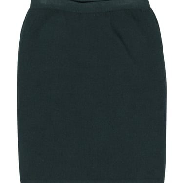 St. John - Forest Green Knit Pencil Skirt Sz 10
