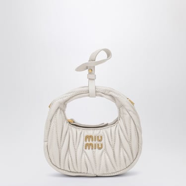 Miu Miu Wander White Mini Hobo Pouch Women