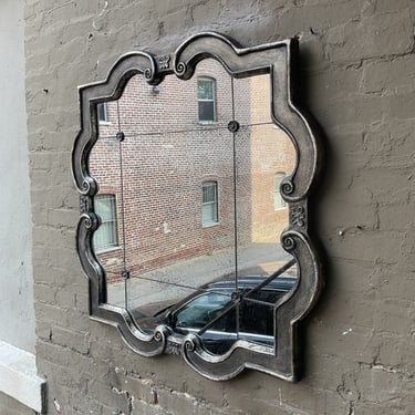 Hollywood Regency Style Mirror, Patinated