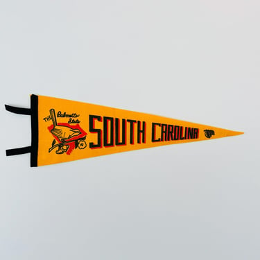 Vintage South Carolina The Palmetto State Pennant 