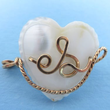 Vintage Mother of Pearl Gold Tone 