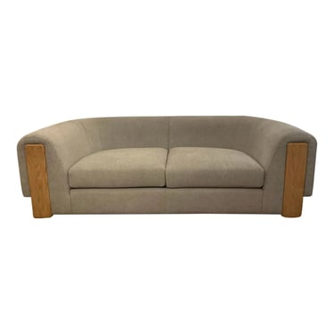 Theodore Alexander Modern Gray Boucle Sofa