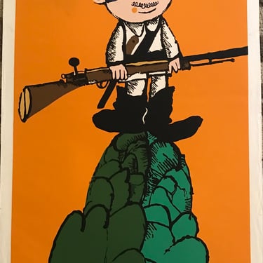 Vintage Cuban Silkscreen for Animated Film by Juan Padron – Elpidio Valdes y el Fusil – Poster by Bachs 1980
