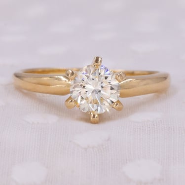 Light Yellow Diamond Solitaire