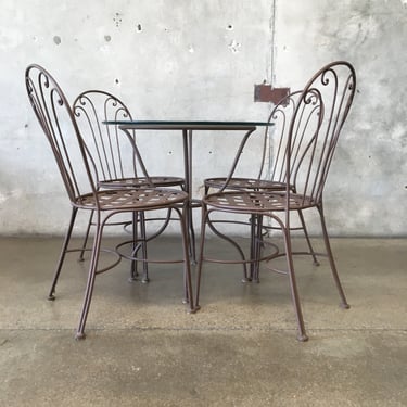 Bistro Table & Four Chair Set