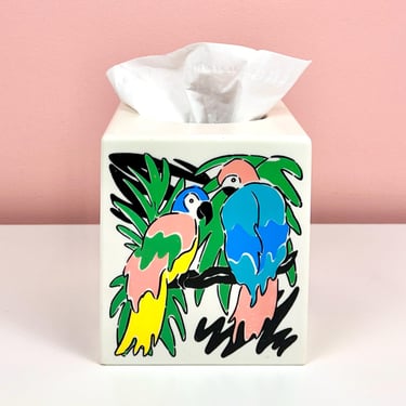 Tropical Birds Tissue Box Cover 