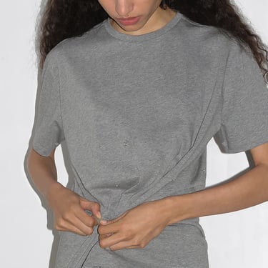 ★Paloma Wool★ Palomaul Women's August Short Sleeve T-Shirt Paloma Wool Cotton Click T-Shirt - Grey | Garmentory