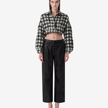 IRO X SMV HOUNDSTOOTH CROP JACKET