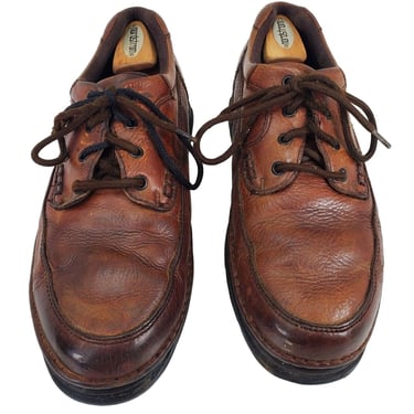 Nunn Bush Cameron Men's Moc Toe Oxford Shoes Brown Leather Comfort Gel 11M Lace 
