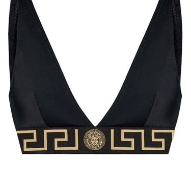 Versace Women Greca-Print Bikini Top