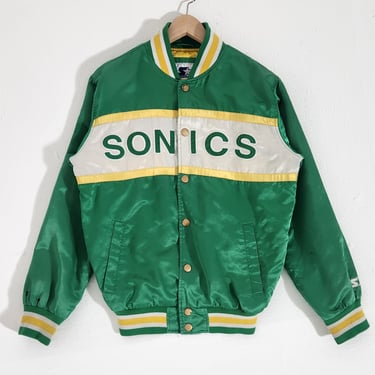 Vintage 1990s SuperSonics Starter Satin Jacket Sz. S