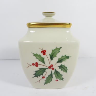 Vintage Lenox Holiday Sugar Bowl 