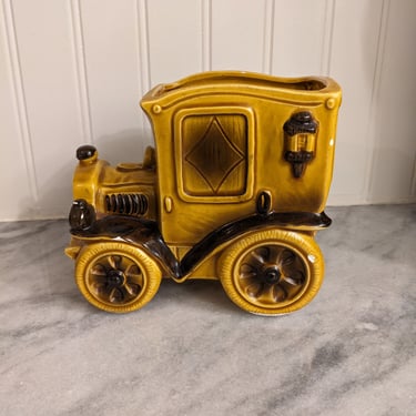 Vintage Model T Ceramic Car Planter 