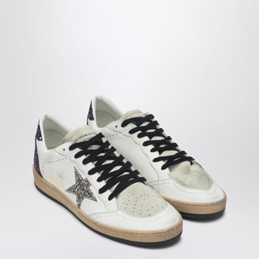 Golden Goose Sneaker Ball Star White/Silver/Burgundy Women