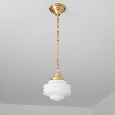 Art Deco Lighting - Pendant Light Fixture - Mid Century Pendant Lamp - Kitchen Lighting 