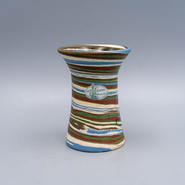 Desert Sands Mission Swirl Vase | Vintage Hand Thrown 1950s Art Pottery 