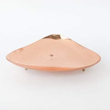 Mussbach Metall German Copper Tray with Brass Legs 