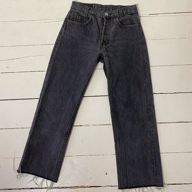Faded Black Levi's 701 Jeans 27x25