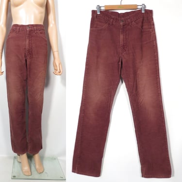 Vintage 70s Levis Brown Corduroy Pants Size 31 x 30 