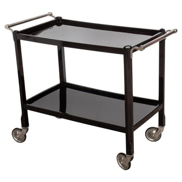 American Streamline Moderne Rolling Bar Cart