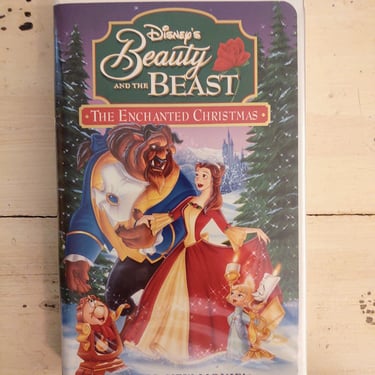 1990's VHS Disney's Beauty and the Beast The Enchanted Christmas 