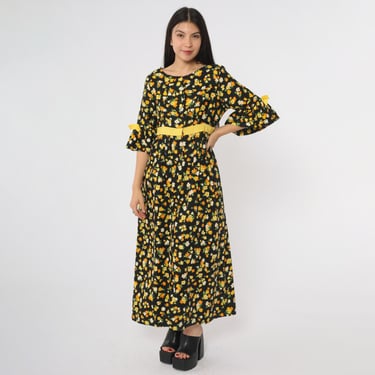 Vintage Long Sleeve Dress- Festival Clothing- Boho Maxi | Love It - Los  Angeles, CA | ATTIC