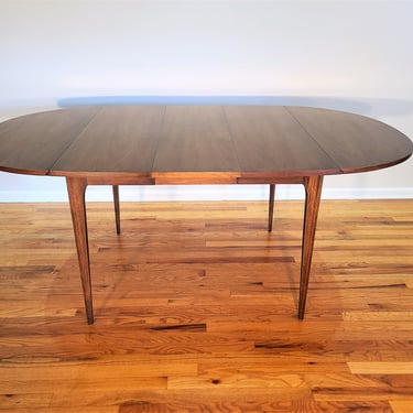 Mid Century Broyhill Brasilia Drop Leaf Dining Table, Expandable to 96 Inches 