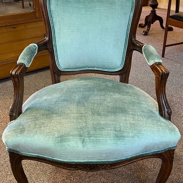 Item #DMC118 Antique French Oak Louis XV Arm Chair c.1890