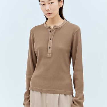 Acne Studios Women Waffle Knit Button-Up Top