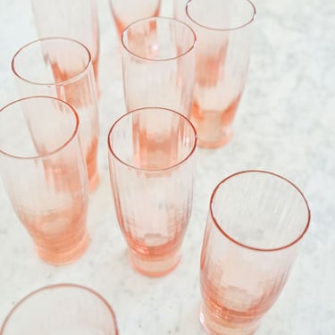 vintage french pink glasses