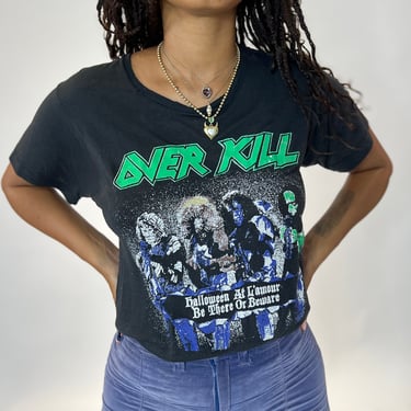 80s Over Kill Band- Burn Out Tee