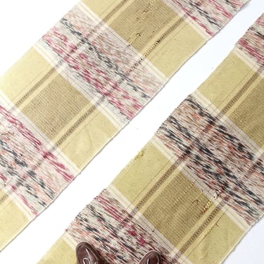 vintage American rag rug runners pair 