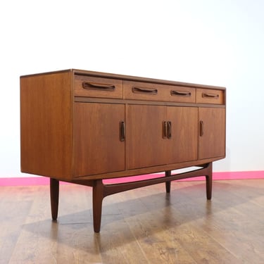 Mid Century Modern Vintage Teak Credenza Sideboard buffet by G Plan Danish Style 