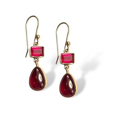 Ruby Duo Earring