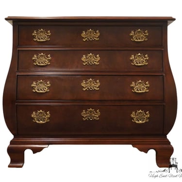 HENREDON FURNITURE Bookmatched Mahogany Traditional Style 38" Low Bombe Chest 5501-44 