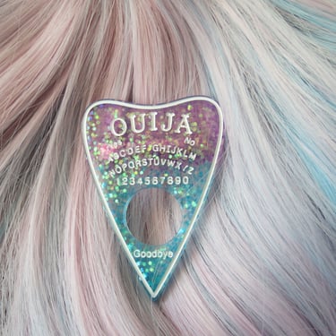 Pastel Goth Hair Clip Creepy Cute Planchette Barrette 